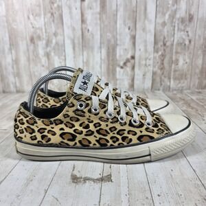 Converse Chuck Taylor All Star Leopard Print Low Top Sneakers 131850F Womens 8